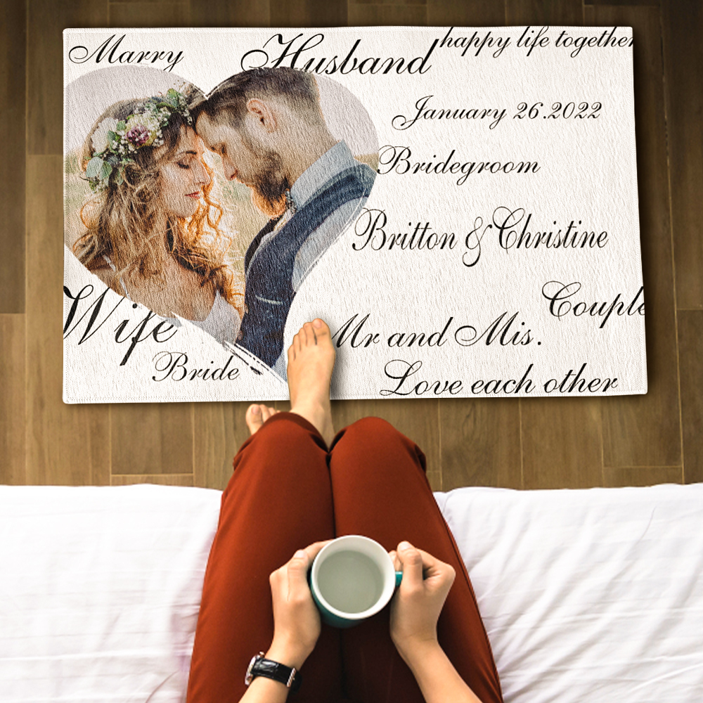 Custom Welcome Door Mat Personalized Wedding Decorative Doormat