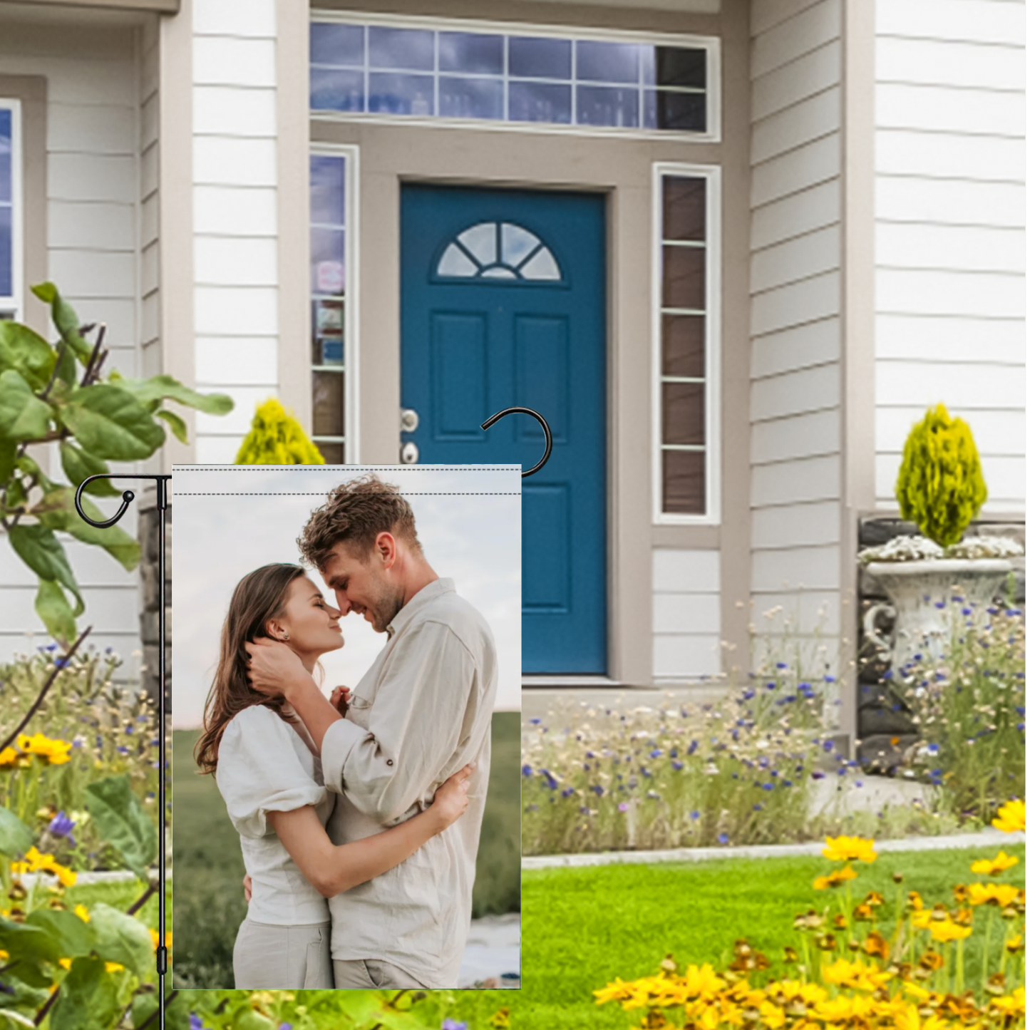 Custom Printed Garden Flag Double Side Personalized Yard Banner Outdoor Decoration