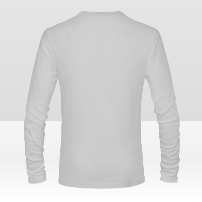 Custom Double-Sided Men's Long Sleeve T-Shirt Personalized All-Over Print Tee with Your Design