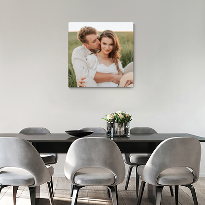 Custom Square Canvas Oil Painting Wall Art – Personalized Photo Print on Canvas for Home Decor