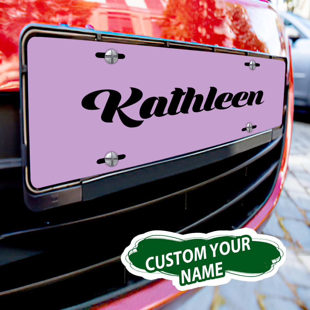 Custom License Plate Personalized Name Funny License Plate for Car