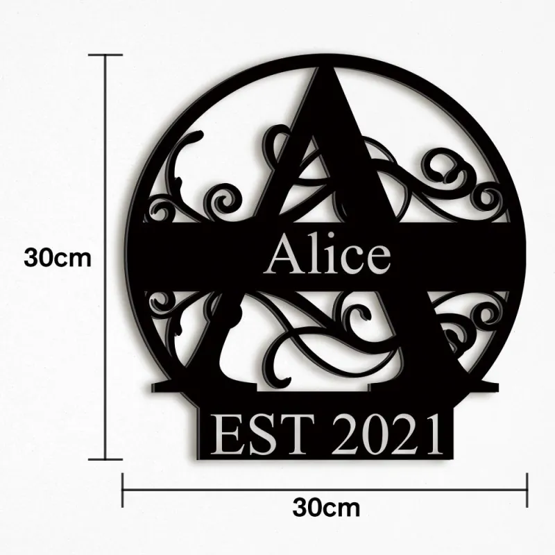 Custom Family Name Decor Last Name Sign Best Wedding Gift for Your Loved Ones