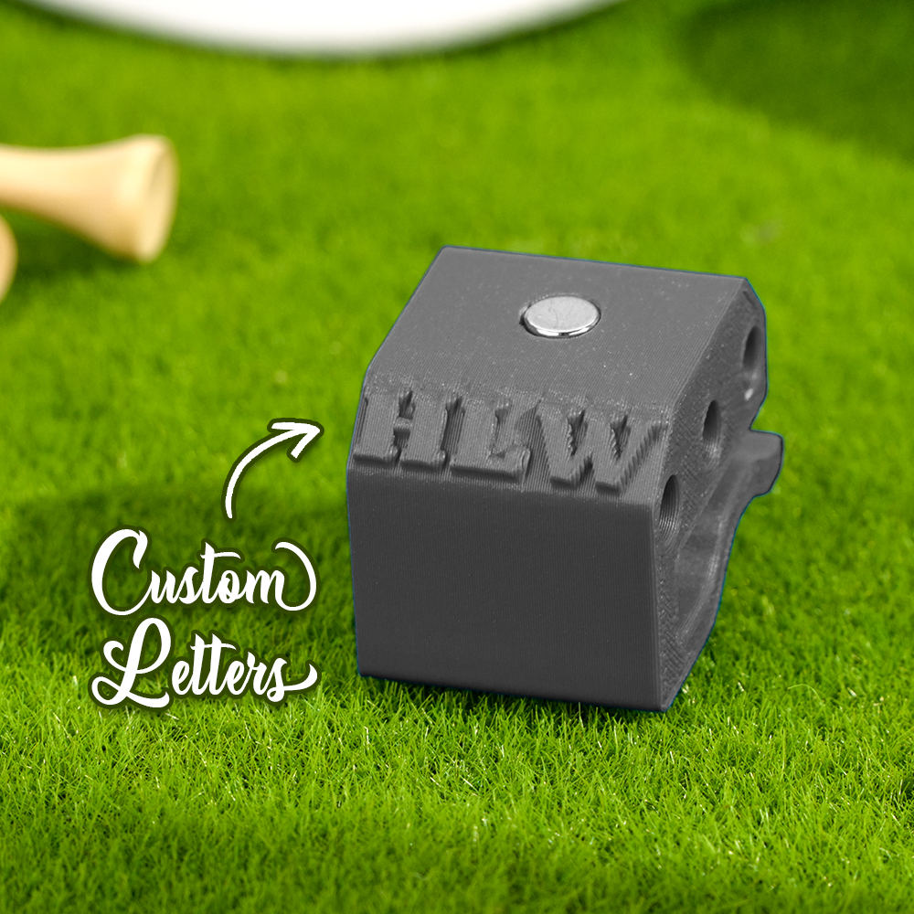 Personalized 3D Printed Magnetic Golf Ball Marker Hat Clip Golf Tees Holder Gift for Golf Lovers