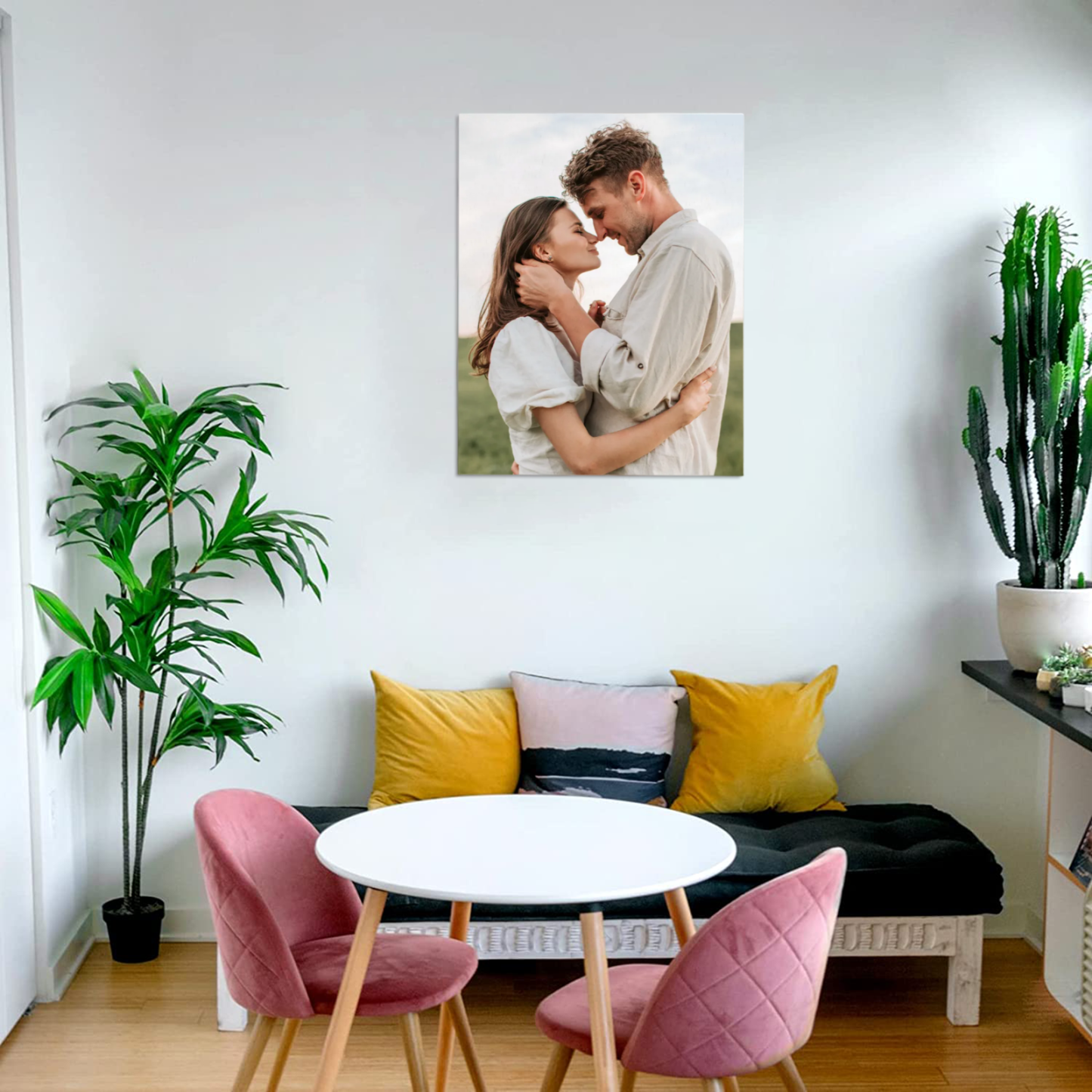Custom Vertical Canvas Oil Painting Wall Art – Personalized Photo Print on Canvas for Thoughtful Home Decoration
