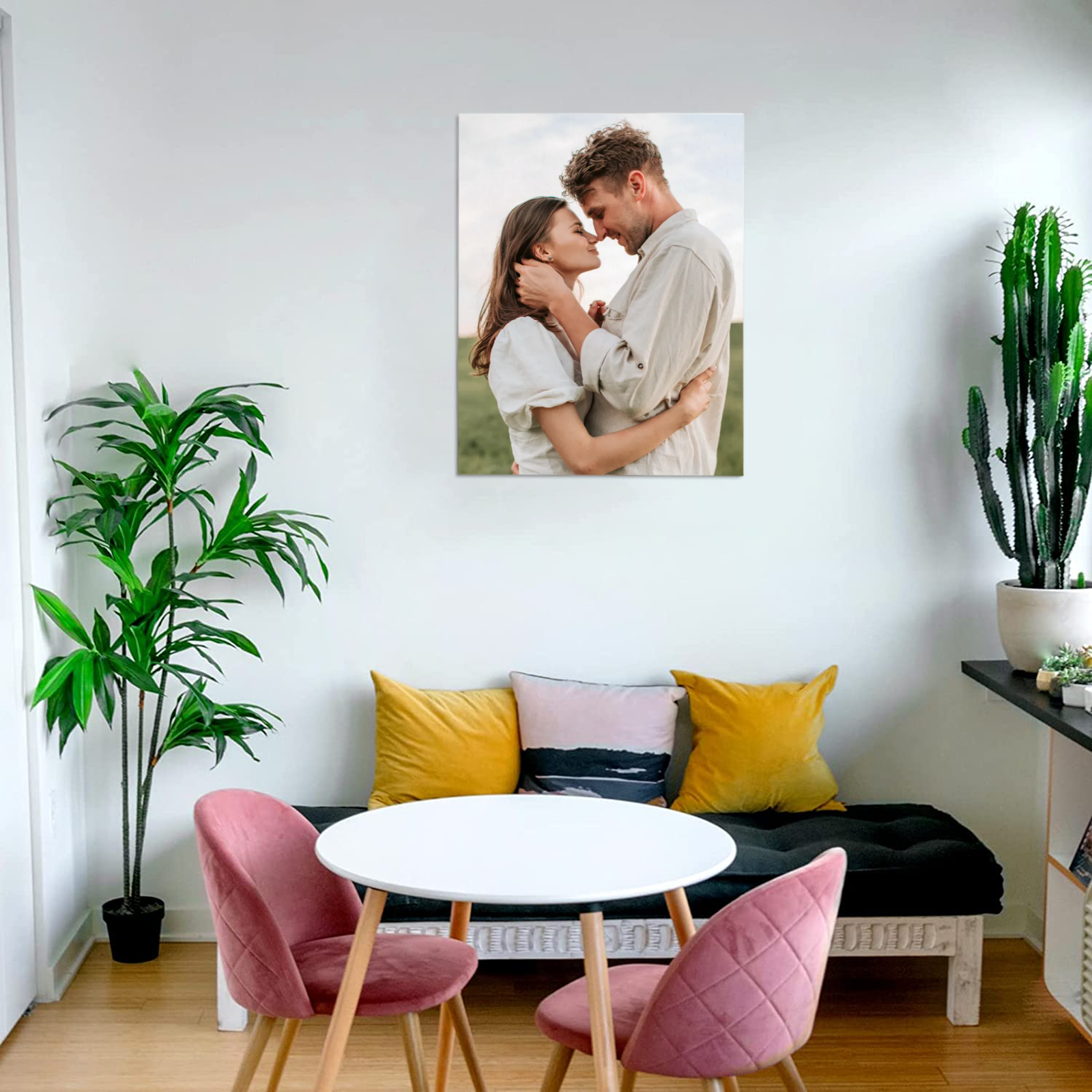 Custom Vertical Canvas Oil Painting Wall Art – Personalized Photo Print on Canvas for Thoughtful Home Decoration