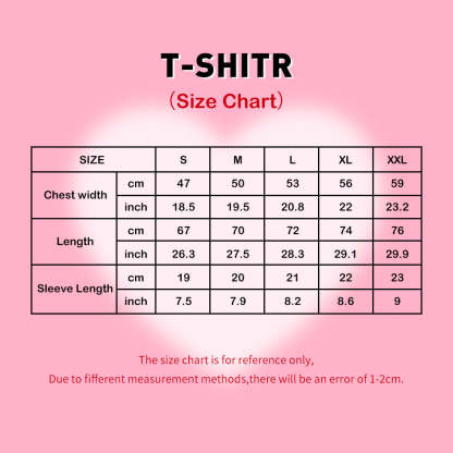 Personalized All Over Print T-shirt Custom Face Red Heart Lips T Shirts