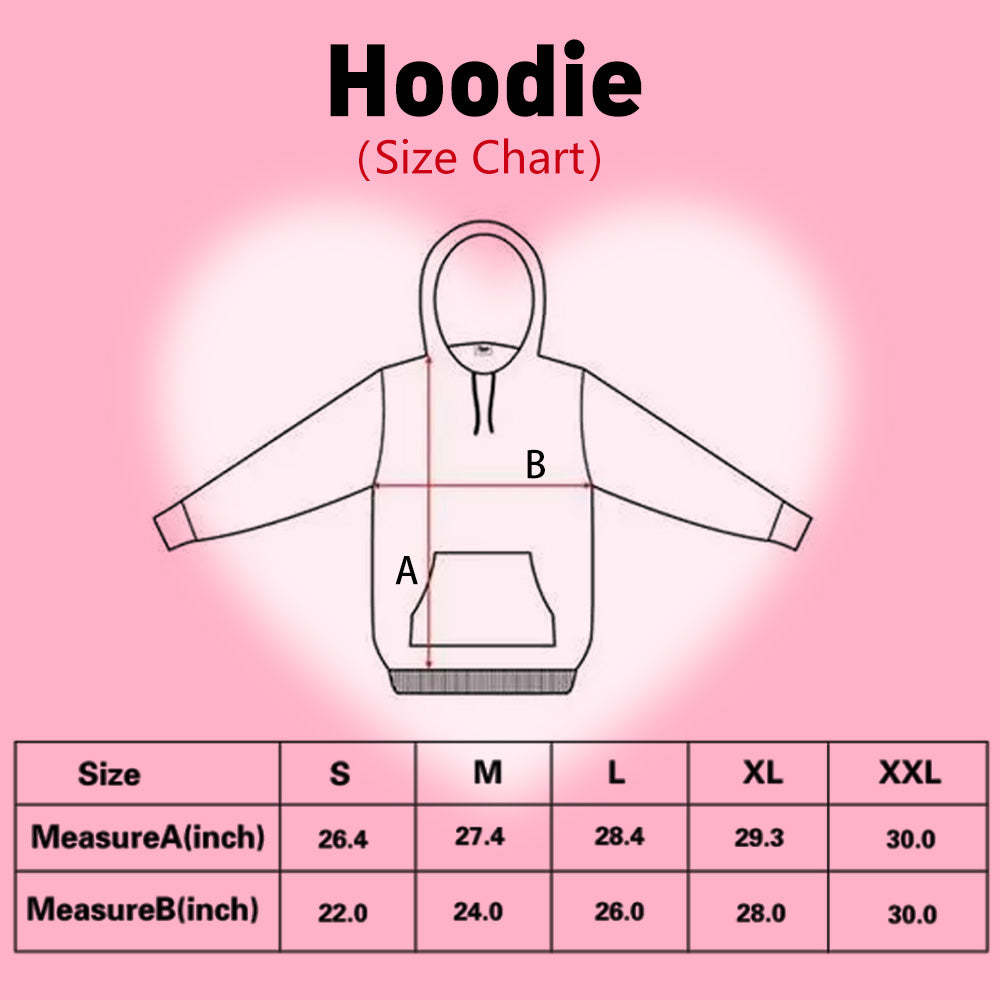 Unisex Custom Face Red Heart Lips Hoodie