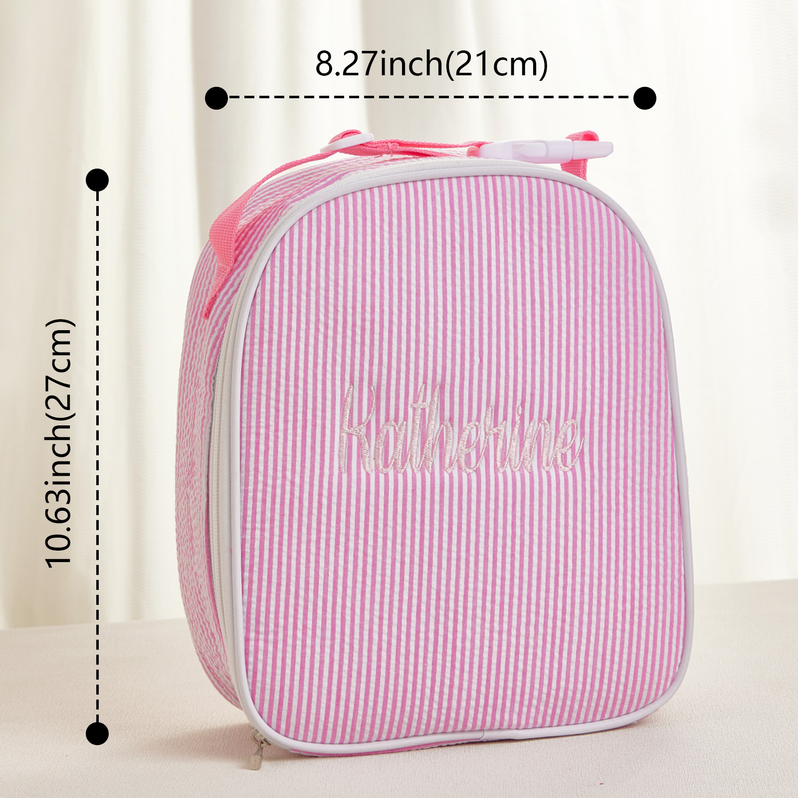 Personalized Lunch Bag with Embroidered Name Gift for Kids