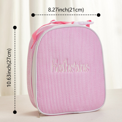 Personalized Lunch Bag with Embroidered Name Gift for Kids
