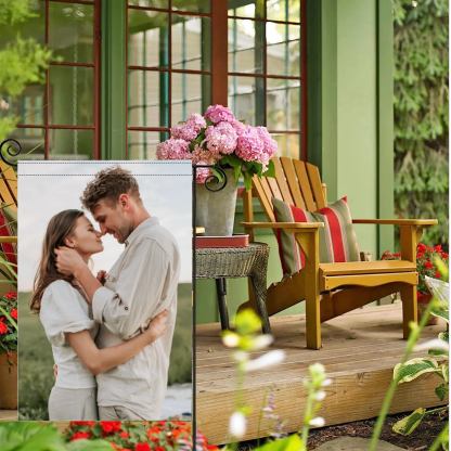 Custom Printed Garden Flag Double Side Personalized Yard Banner Outdoor Decoration