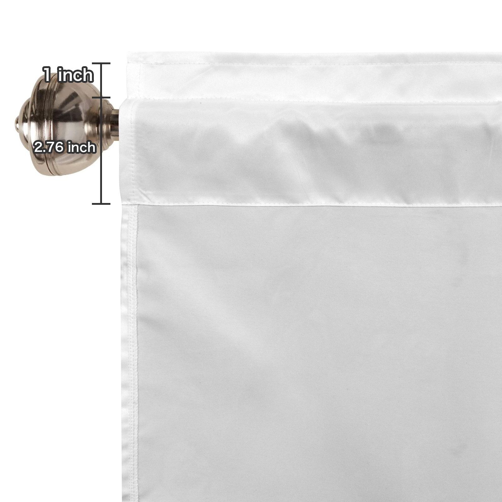 Custom Short Window Curtain with Your Photo or Text Design