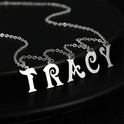 Personalized Sterling Silver Letter Initials Necklace Name Jewelry Necklaces