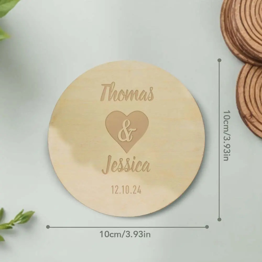Personalized Coaster Wedding Party Favors
