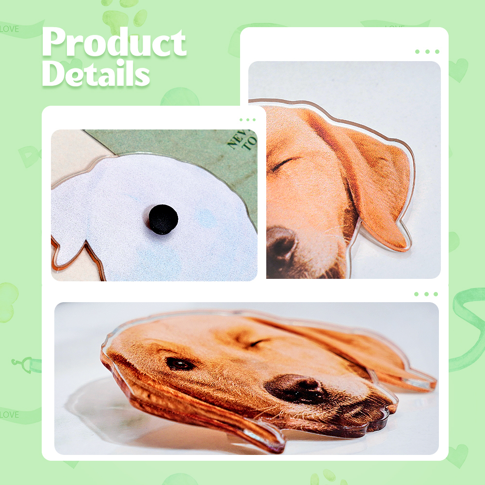 Personalized Photo Acrylic Button Charm Bogg Bag Accessories Travel Gift for Her