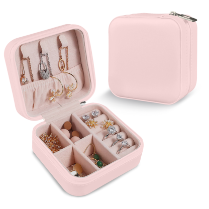 Custom PU Leather Jewelry Box – Personalized Photo Printed Organizer with Your Design