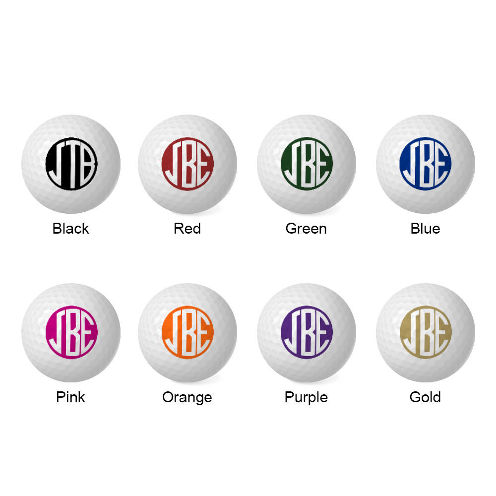 Personalized Monogram Golf Balls Gifts for Men and Women