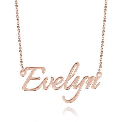 Personalized Nameplate Necklace Custom Name Jewelry