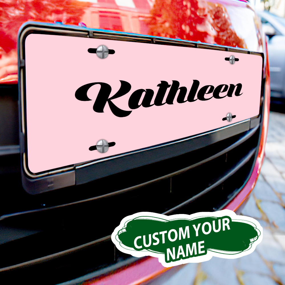 Custom License Plate Personalized Name Funny License Plate for Car
