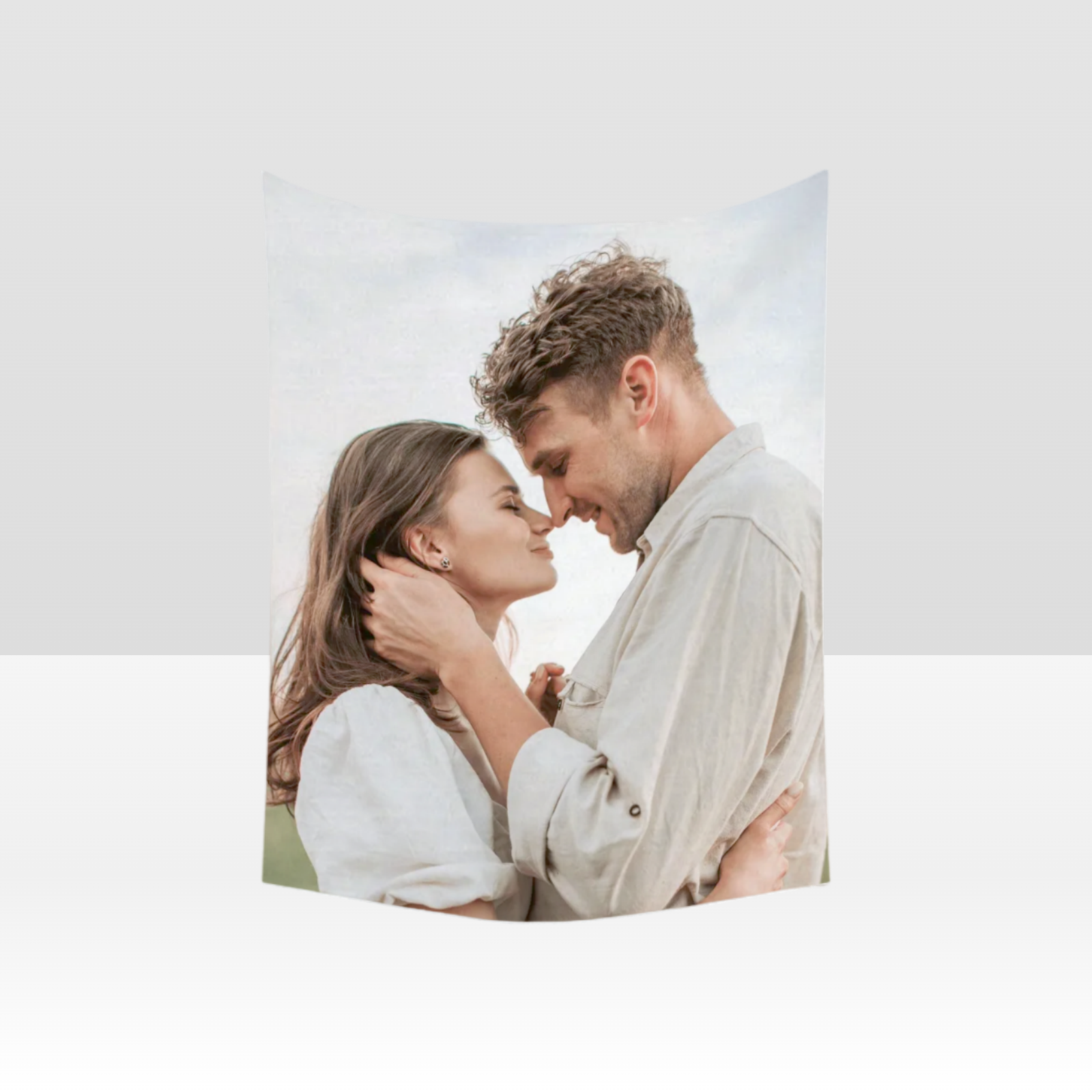 Custom Vertical Peach Skin Single-Sided Printed Throw Blanket – Soft and Personalized Cozy Gift