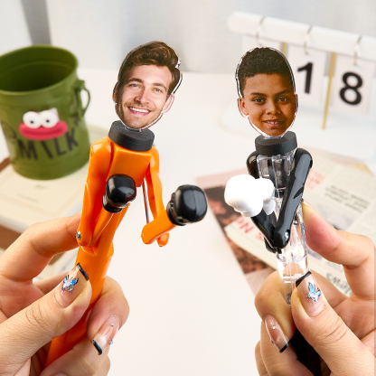 Personalized Boxing Pen with Face Creative Interactive Stress Relief Pen Funny Gift for Kids