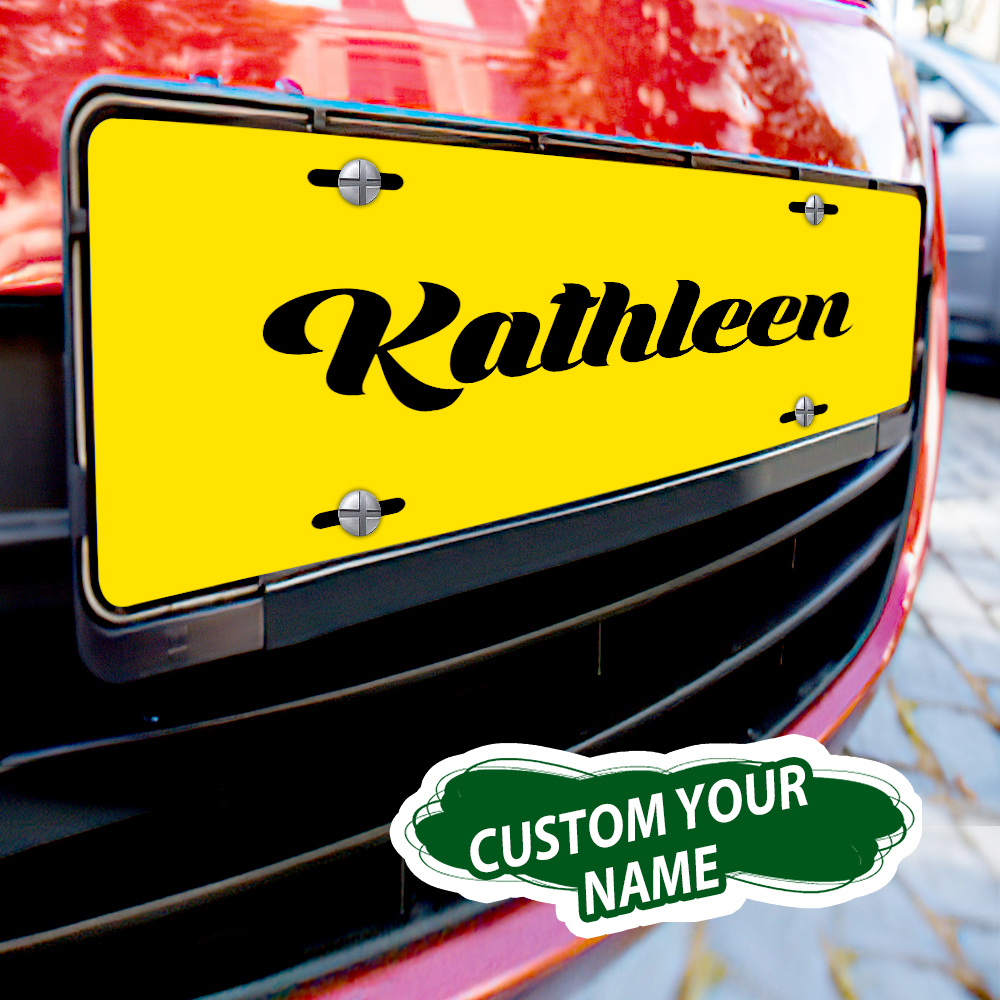 Custom License Plate Personalized Name Funny License Plate for Car