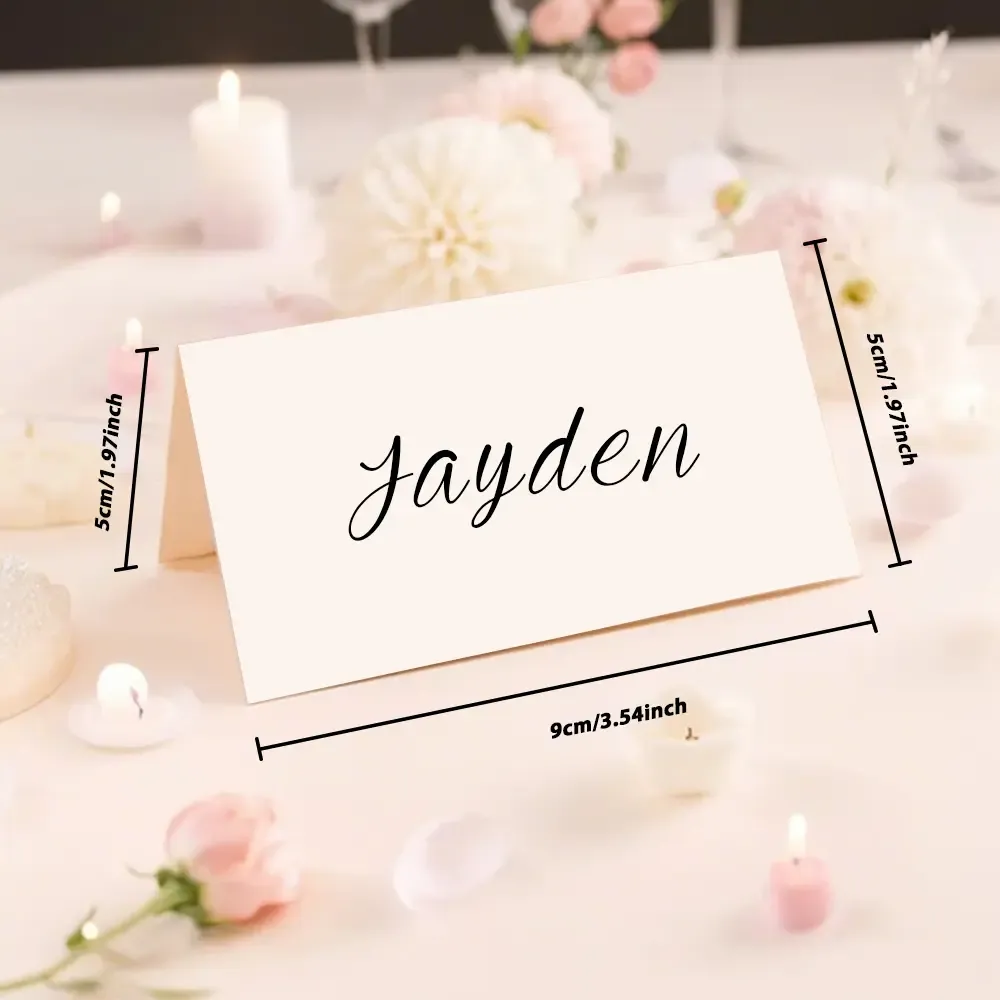 Personalized Wedding Place Names Wedding Table Place Name Cards Minimal Wedding Table Decor