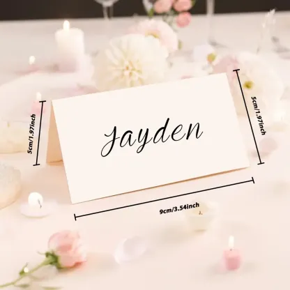 Personalized Wedding Place Names Wedding Table Place Name Cards Minimal Wedding Table Decor
