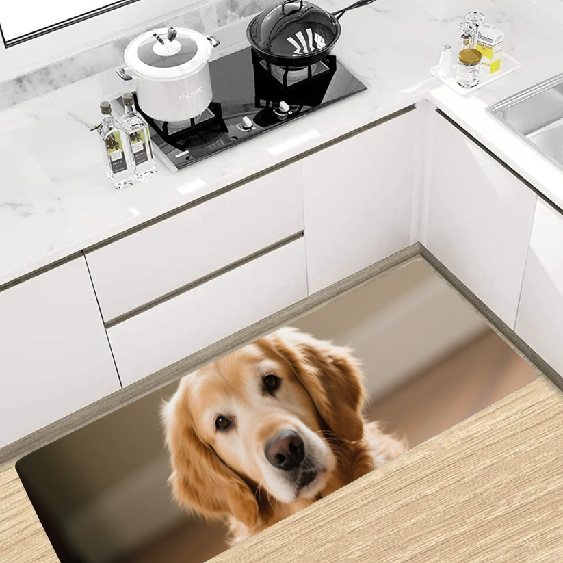 Personalized Kitchen Floor Mat – Custom Anti-Slip Soft Rug with Photo Design
