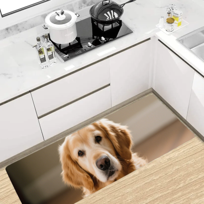 Personalized Kitchen Floor Mat – Custom Anti-Slip Soft Rug with Photo Design