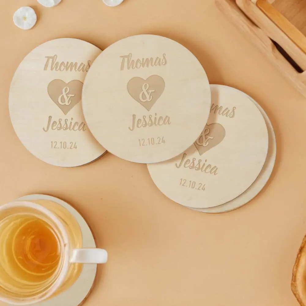 Personalized Coaster Wedding Party Favors