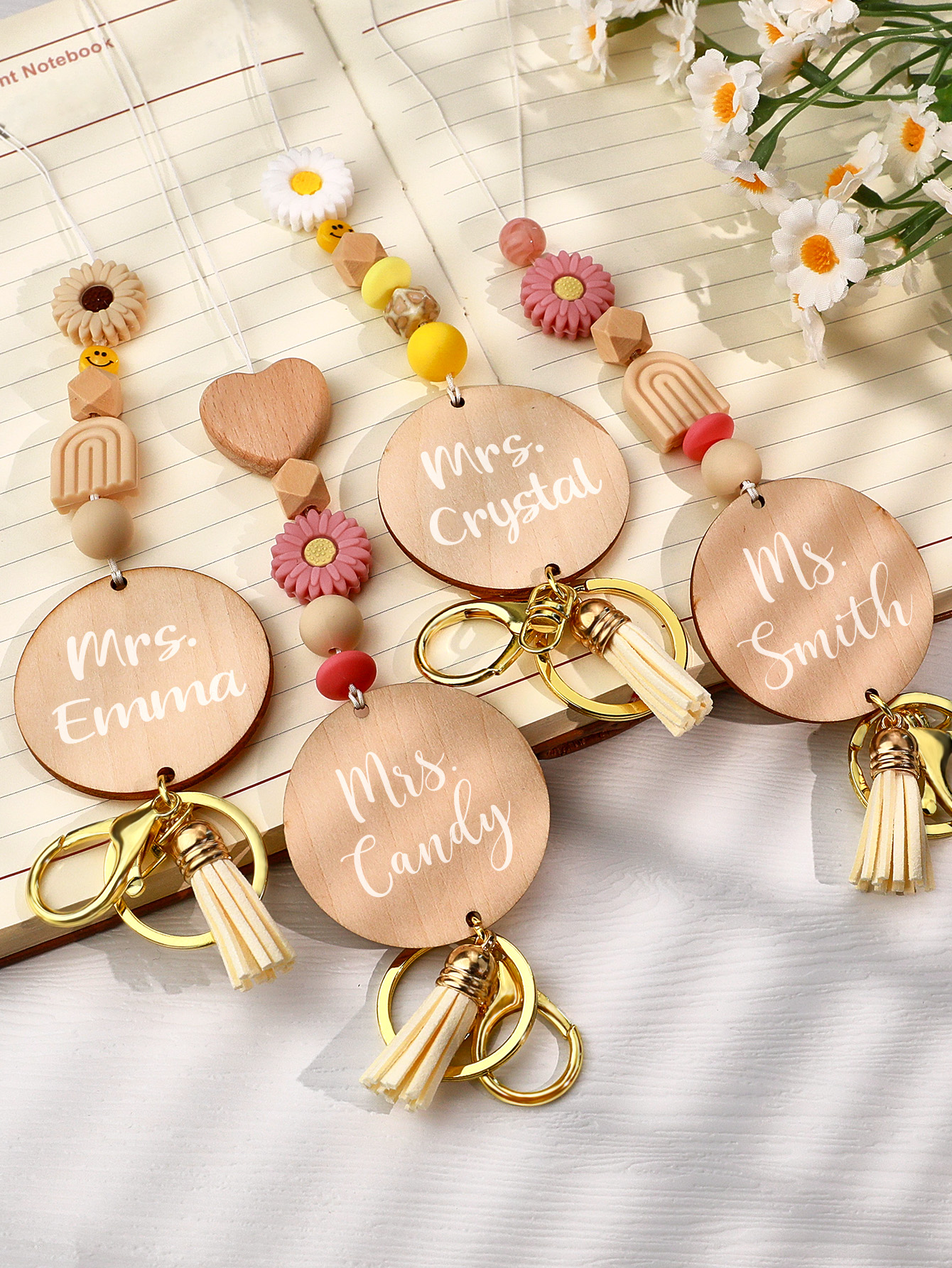 Custom Name Bohemian Beaded Lanyard – Perfect Birthday and Thanksgiving Gift