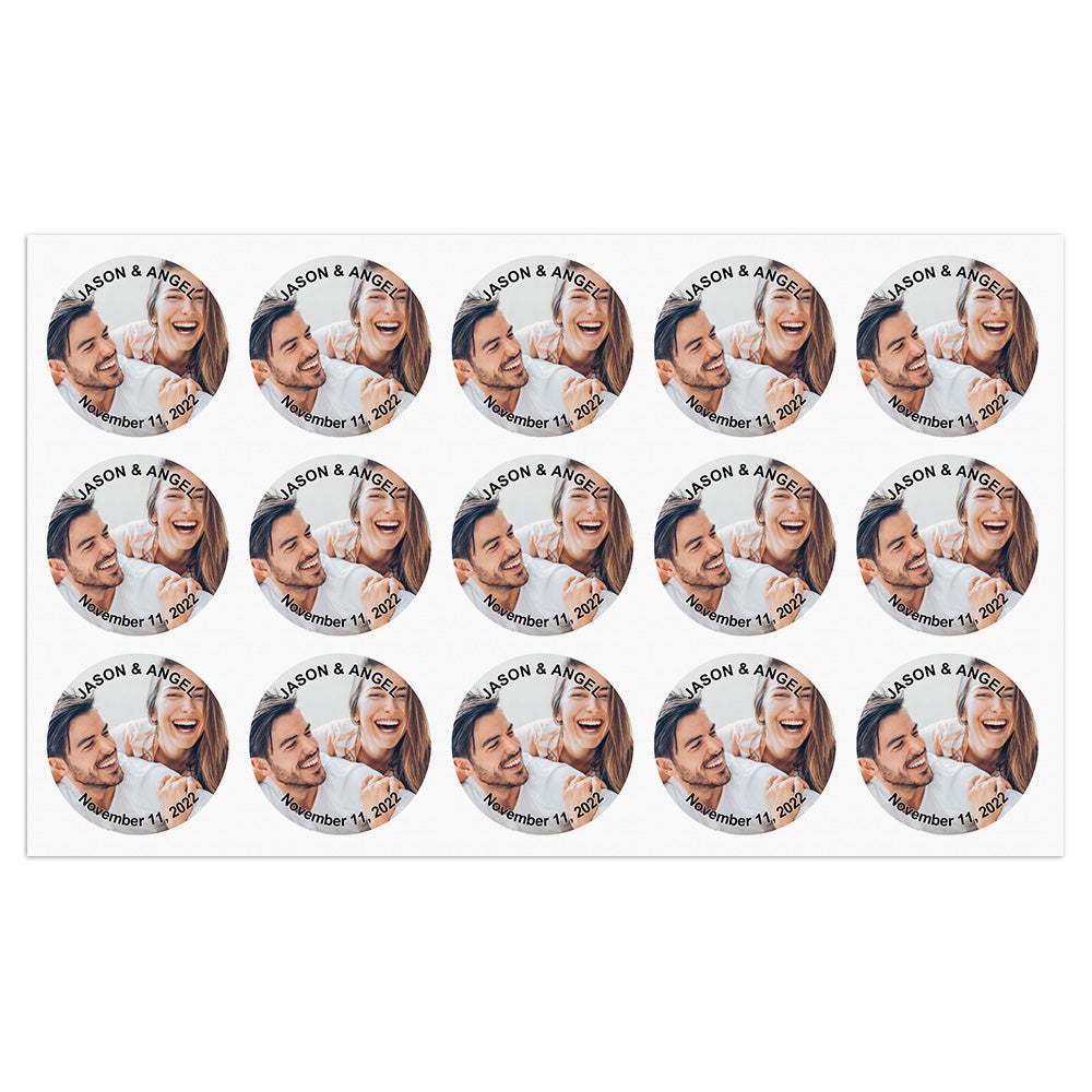 Personalized Thank You Stickers Round Wedding Birthday Favor labels for Gifts