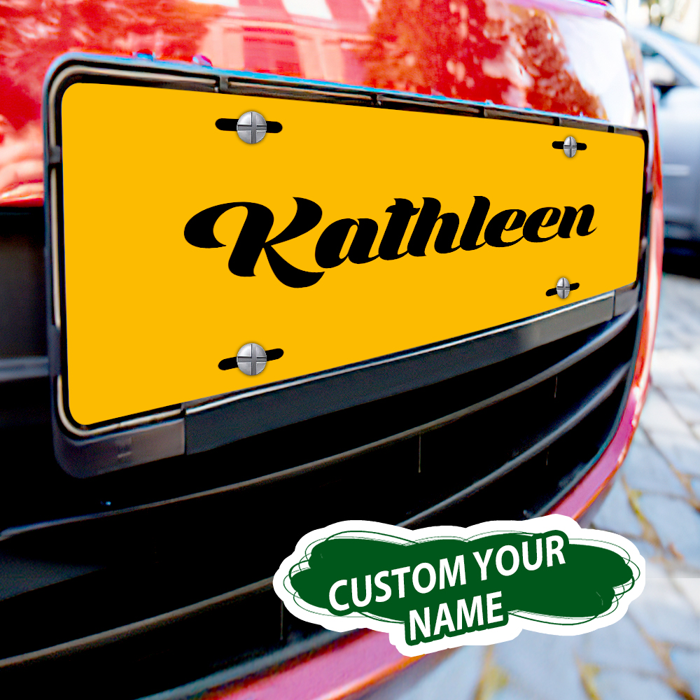 Custom License Plate Personalized Name Funny License Plate for Car