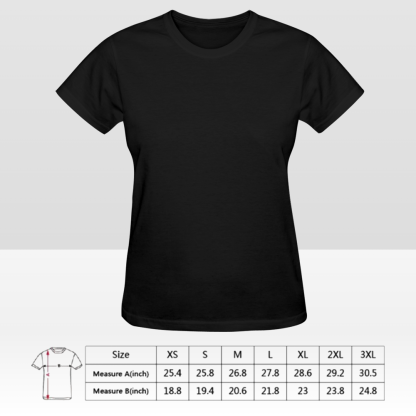 Custom Double-Sided Women's T-Shirt – Personalized Design Tee with Front and Back Printing
