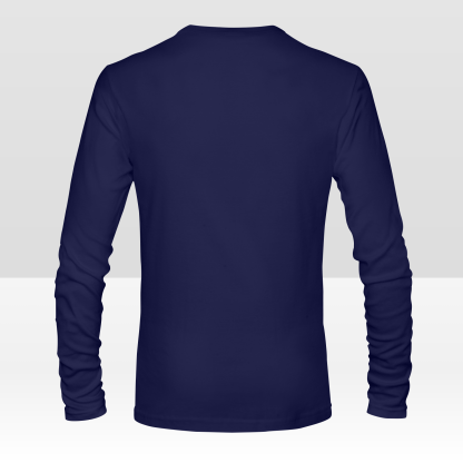 Custom Double-Sided Men's Long Sleeve T-Shirt Personalized All-Over Print Tee with Your Design