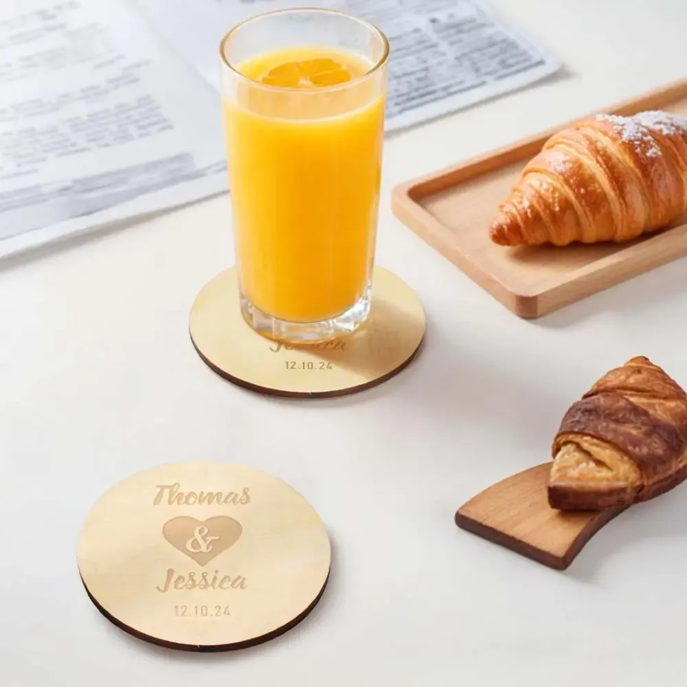 Personalized Coaster Wedding Party Favors