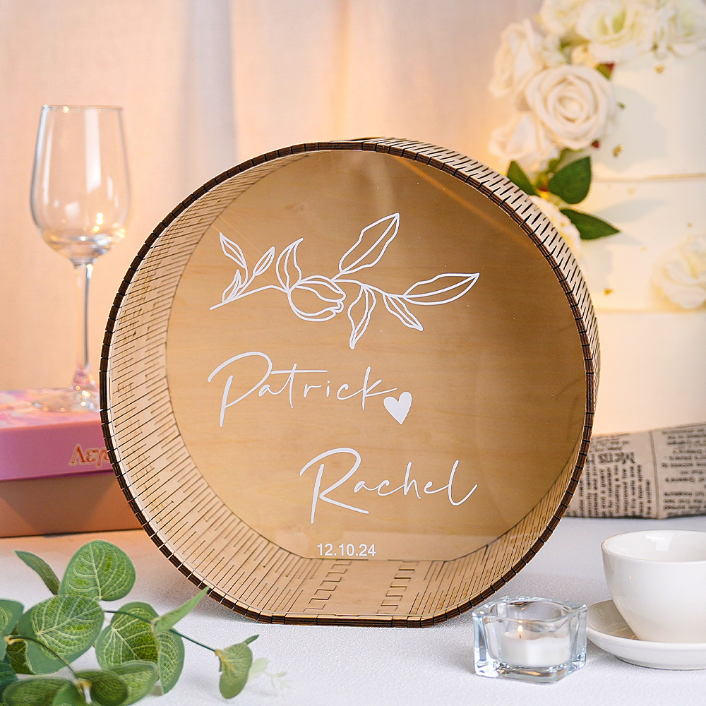 Personalized Wedding Card Box Wedding Memory Box Wedding Gift for Couple