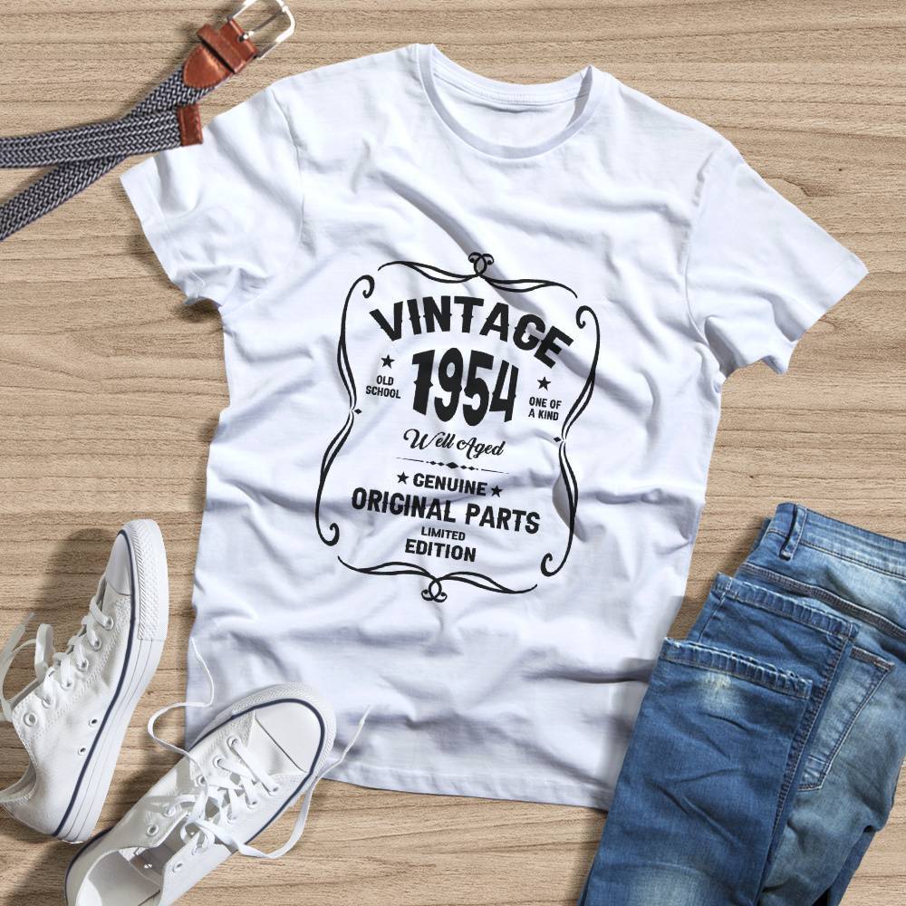68th Birthday Shirts Custom VINTAGE 1954 Shirt 68th Birthday Gifts - 7 Sizes