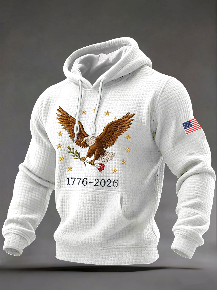 Men's United States 250 Years Printed Casual Hoodie