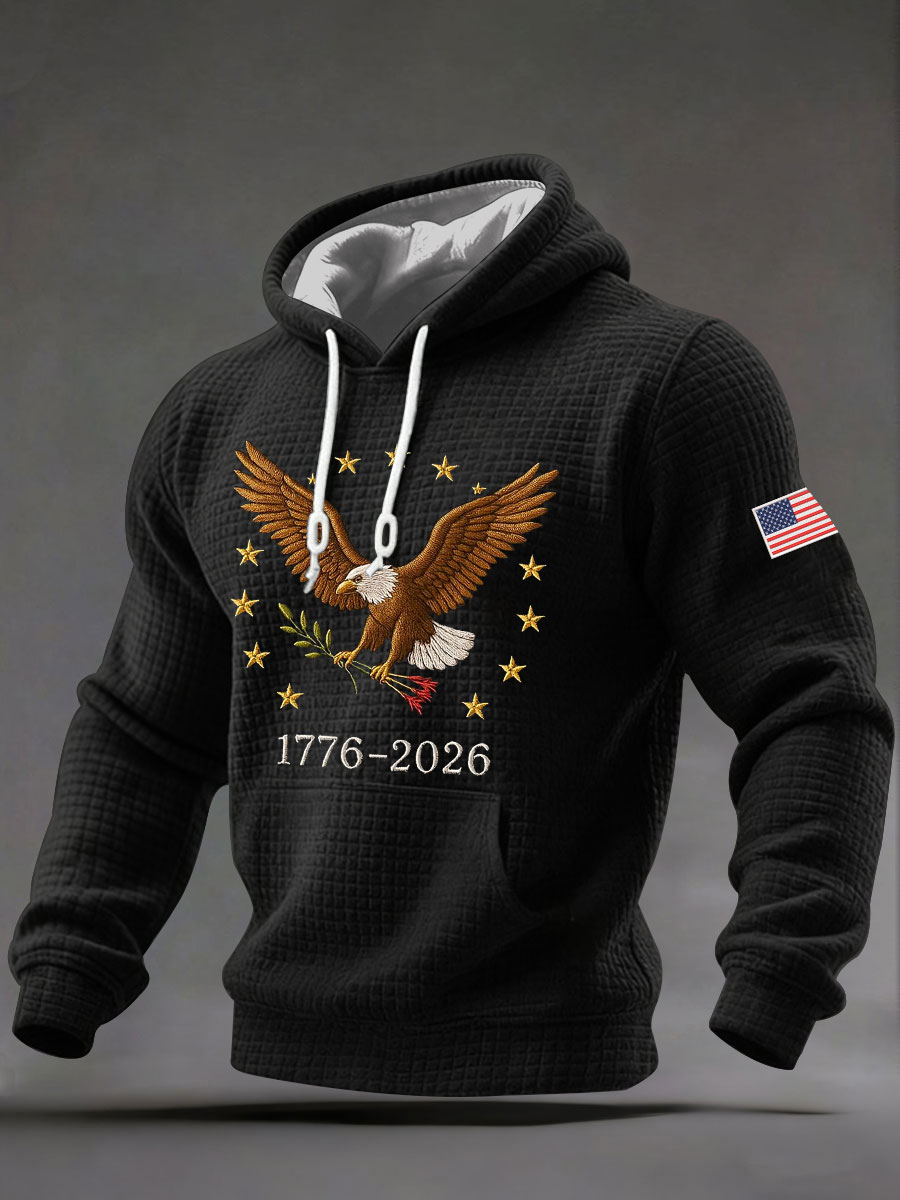Men's United States 250 Years Printed Casual Hoodie