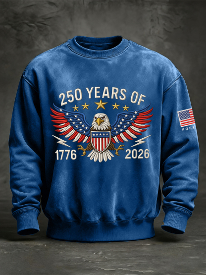 Men's 250 Years Of 1776-2026 Print Sweatshirt
