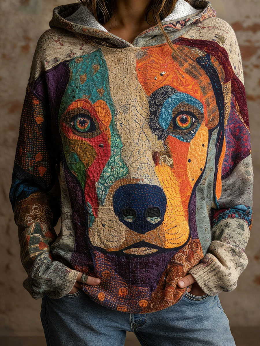 Women's Dog Art Hoodies