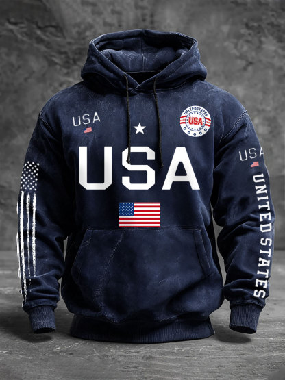 Men's USA Flag Hoodies