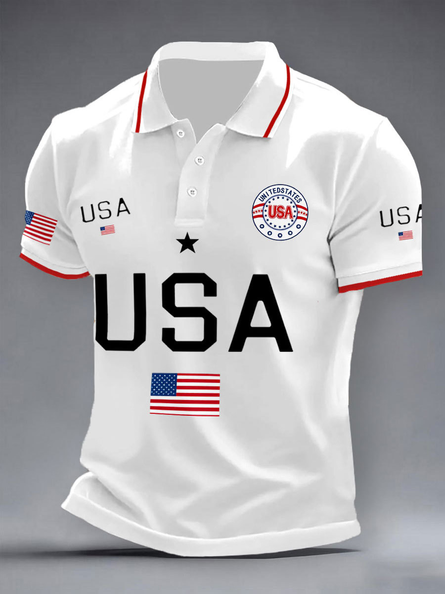 Men's USA Flag Tops