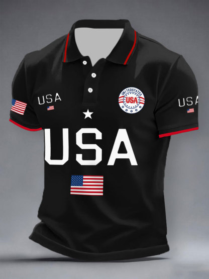 Men's USA Flag Tops