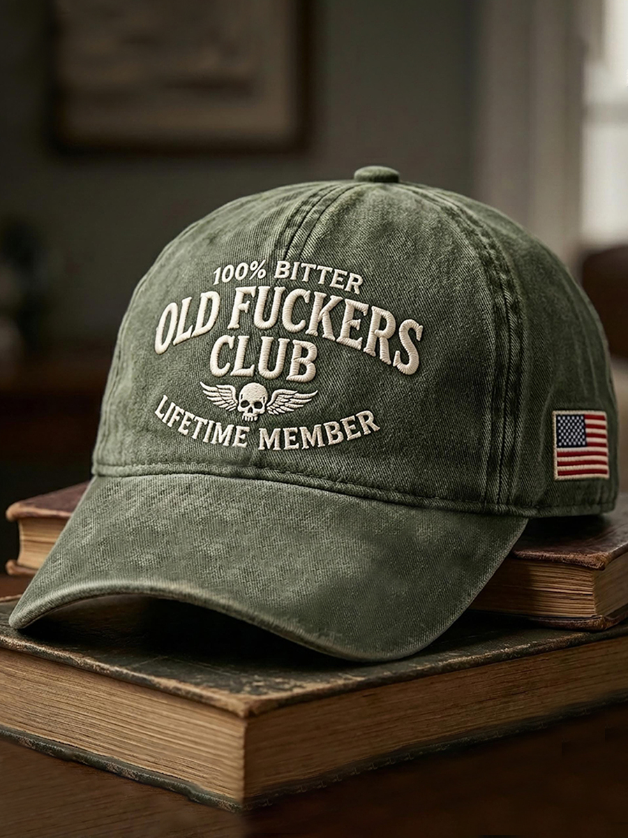 Old Fuckers Club Printed Casual Unisex Cap