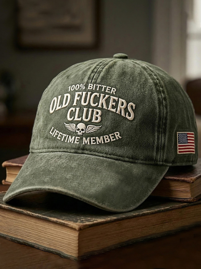 Old Fuckers Club Printed Casual Unisex Cap