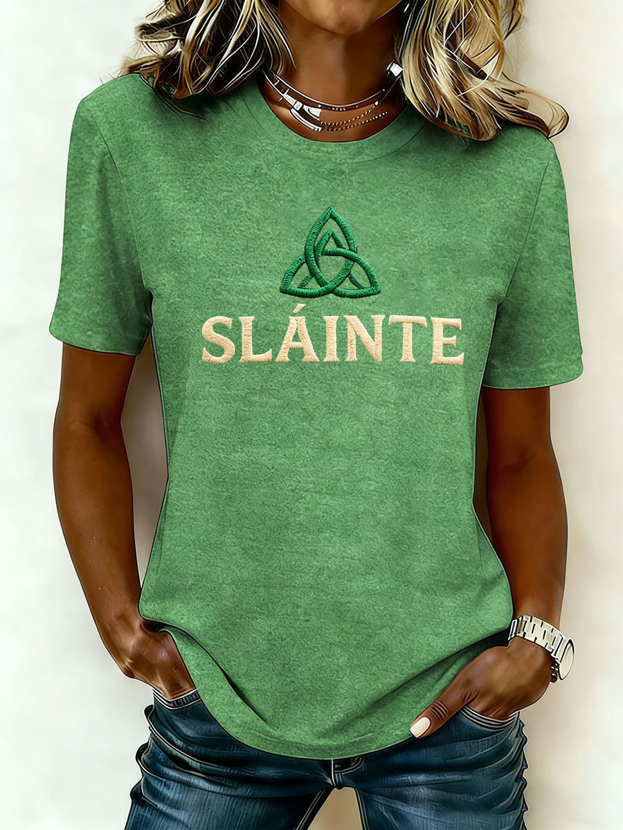 Women's St. Patrick's Day Printed Casual T-Shirt