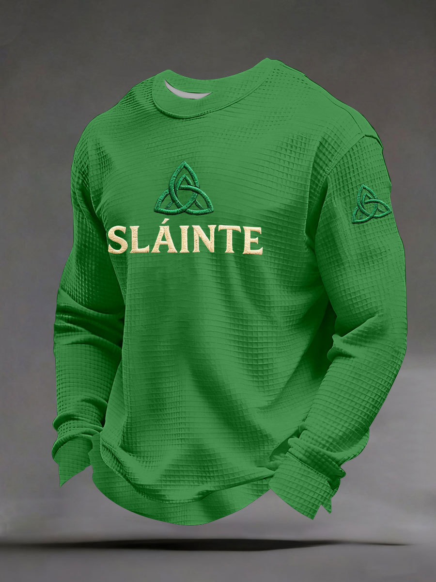 Men's St. Patrick's Day Plaid Print Casual T-Shirt