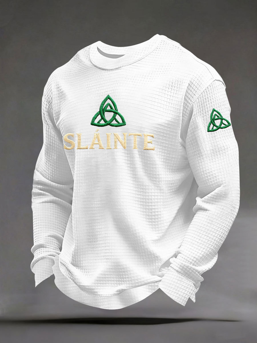 Men's St. Patrick's Day Plaid Print Casual T-Shirt